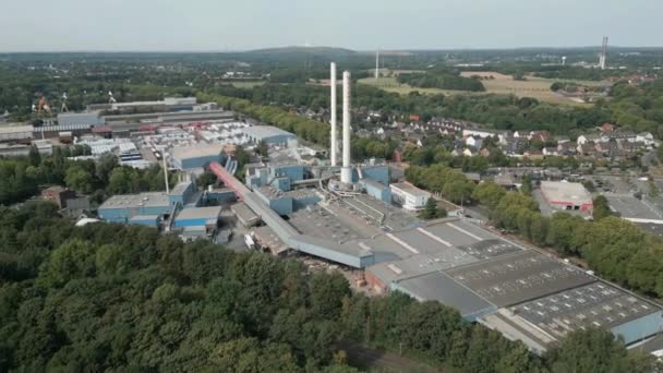 Production Rock Wool Insulation Materials Systems Gladbeck North Rhine Westphalia — Stock Video