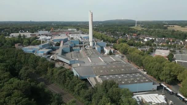 Produktion Von Dämmstoffen Und Systemen Aus Steinwolle Gladbeck Nordrhein Westfalen — Stockvideo