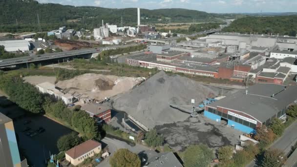 Metallrecycling Und Restabfallbehandlungsanlage Nordrhein Westfalen Das Werk Ist Spezialisiert Auf — Stockvideo