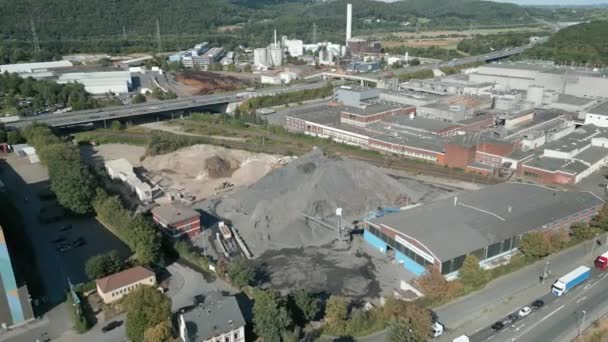 Impianto Riciclaggio Trattamento Dei Rifiuti Residui Metallici Renania Settentrionale Vestfalia — Video Stock