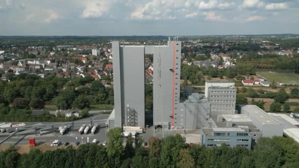 Roland Mills United Exploiteert Meel Maïsfabrieken Vier Locaties Duitsland Waaronder — Stockvideo