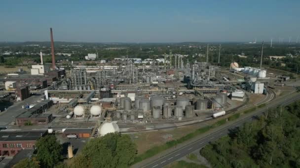 Chemical Plant Ineos Solvents Huntsman Moers — стокове відео