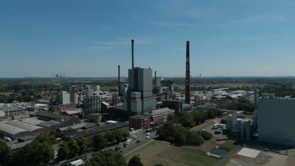 Rheinberg Deki Solvay Fabrikası Soda Sodyum Bikarbonat Üretiyor Ürünler Cam — Stok video