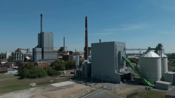 Solvay Anläggningen Rheinberg Producerar Soda Och Natriumbikarbonat Produkter Används Vid — Stockvideo