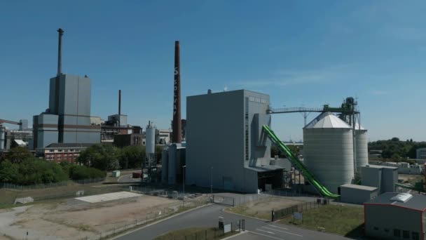 Das Solvay Werk Rheinberg Produziert Soda Und Natriumbicarbonat Produkte Werden — Stockvideo