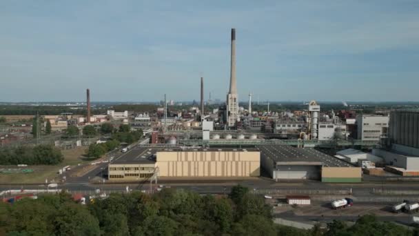 Chempark Krefeld North Rhine Westphalia Jest Parkiem Przemysłowym Dla Przemysłu — Wideo stockowe