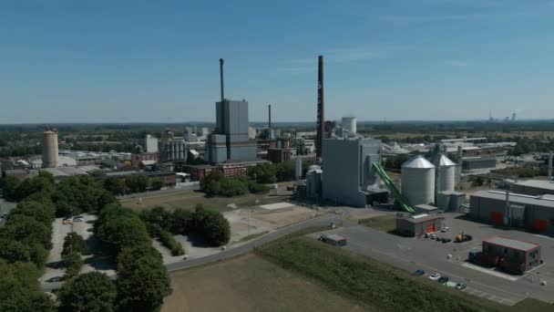 Solvay Rheinbergu Vyrábí Sodu Hydrogenuhličitan Sodný Výrobky Používají Při Výrobě — Stock video
