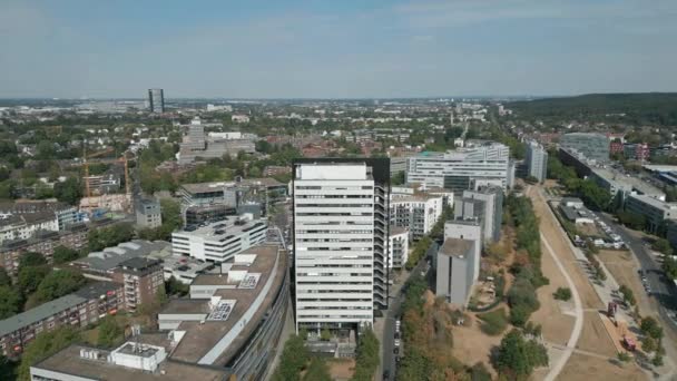 Huvudkontoret För Det Tyska Dotterbolaget Till Air Liquide Düsseldorf Nordrhein — Stockvideo