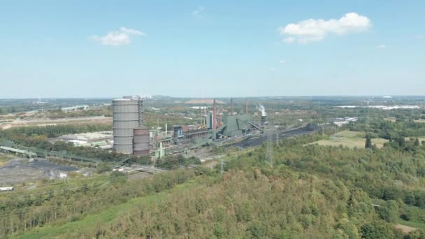 Cokesfabriek Van Arcelormittal Bottrop Site Bestaat Uit Drie Batterijen Met — Stockvideo