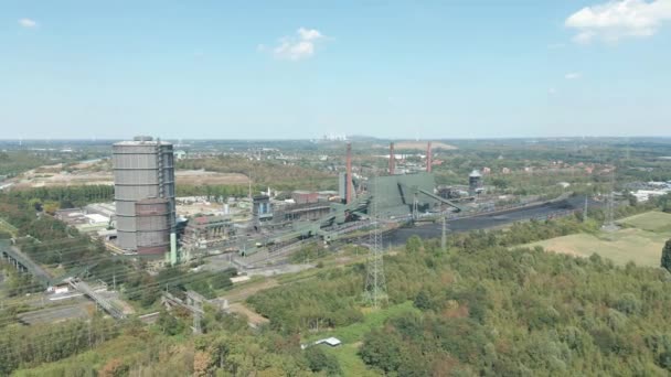 Koksovna Arcelormittal Závodě Bottrop Skládá Tří Baterií Celkem 146 Pecemi — Stock video