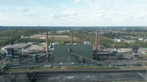 Bottrop Bölgesindeki Arcelormittal Kokain Fabrikası Toplam 146 Fırına Sahip Bataryadan — Stok video