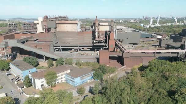 北莱茵 威斯特法伦州杜伊斯堡Arcelormittal钢丝厂 它供应汽车制造商 汽车供应行业和工程公司 — 图库视频影像