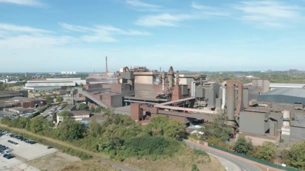 Staaldraadfabriek Van Arcelormittal Duisburg Noordrijn Westfalen Het Levert Bijvoorbeeld Autofabrikanten — Stockvideo