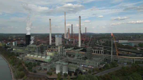 2003 Yılından Beri Duisburg Faaliyet Gösteren Schwelgern Kokain Fabrikası Dünyanın — Stok video