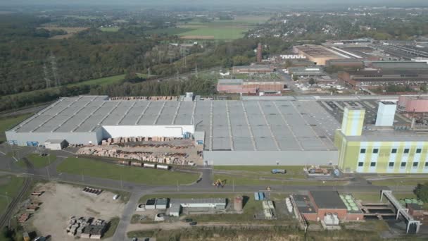 Stainless Steel Plant Krefeld Outokumpu Nirosta Gmbh Formerly Thyssenkrupp Nirosta — Stock Video