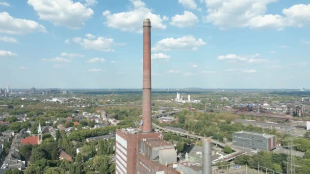 Industrial Power Plant Hermann Wenzel Duisburg North Rhine Westphalia Usina — Vídeo de Stock