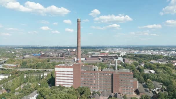 Industriële Elektriciteitscentrale Hermann Wenzel Duisburg Noordrijn Westfalen Centrale Gebruikt Blast — Stockvideo