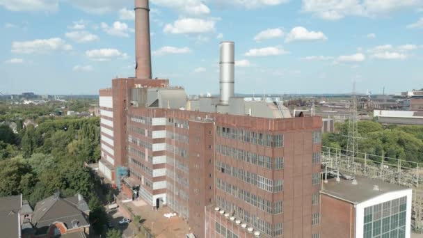 Sanayi Santrali Hermann Wenzel Duisburg Kuzey Ren Westphalia Elektrik Santrali — Stok video