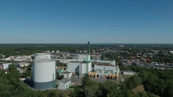 Gaz Ateşli Enerji Santrali Hkw Iii Duisburg Toplam Isı Güç — Stok video