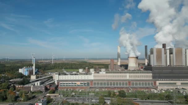 Vue Aérienne Centrale Lignite Weisweiler Exploitée Par Société Énergie Rwe — Video