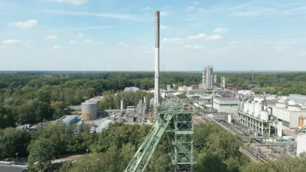 Oliecentrale Zweckel Gladbeck Noordrijn Westfalen Wordt Geëxploiteerd Door Het Energiebedrijf — Stockvideo