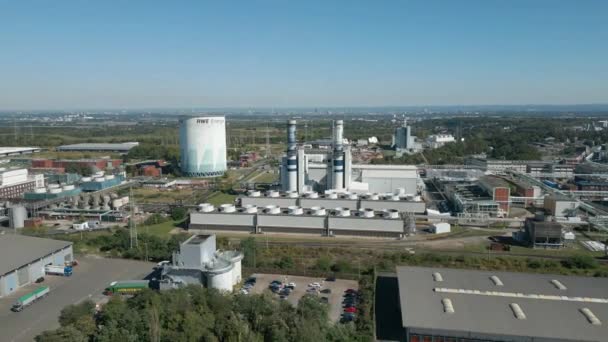 Elektrownia Knapsack Combined Cycle Gas Turbine Ccgt Hrth Koło Kolonii — Wideo stockowe