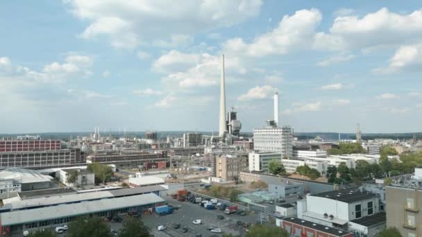 Вугільна Електростанція Marl Chemical Park Яка Третім Німеччині Промисловим Кластерним — стокове відео