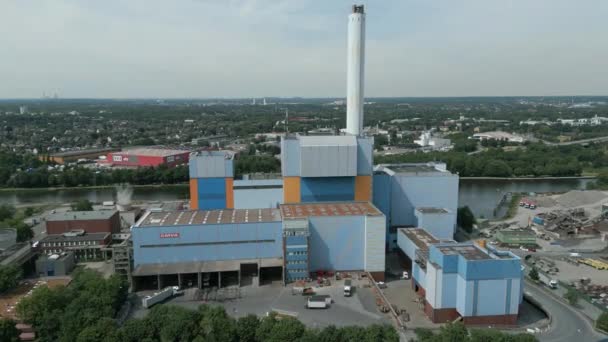 Gmva Niederrhein Una Planta Incineración Residuos Que Opera Como Asociación — Vídeo de stock