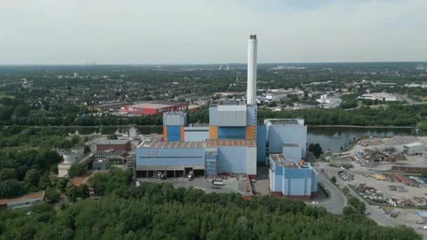 Gmva Niederrhein Una Planta Incineración Residuos Que Opera Como Asociación — Vídeos de Stock