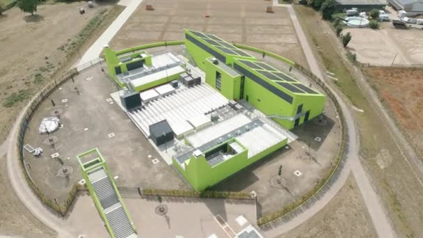 Estación Bombeo Aguas Residuales Oberhausen Más Grande Tipo Alemania Forma — Vídeo de stock