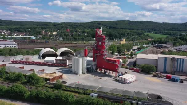 北莱茵 威斯特伐利亚的碎石堆石厂 — 图库视频影像