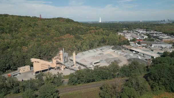 Una Cava Impianto Pietra Dura Nella Renania Settentrionale Vestfalia Produce — Video Stock