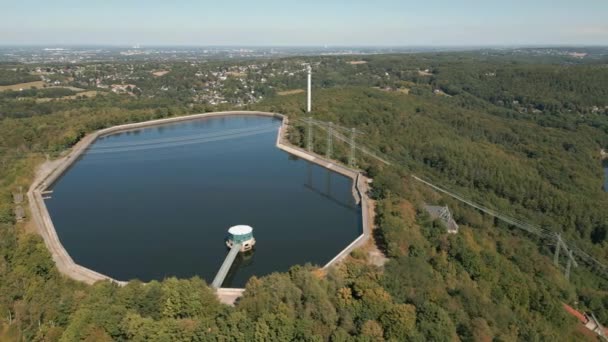 Historic Koepchenwerk One First Large Pumped Storage Power Plants Germany — Stock Video