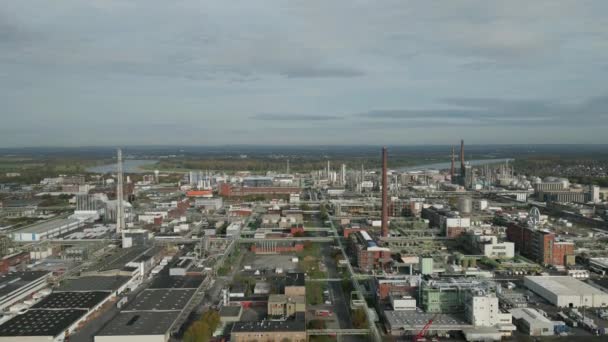 Complejo Químico Chempark Ciudad Dormagen Renania Del Norte Westfalia Ocupa — Vídeo de stock