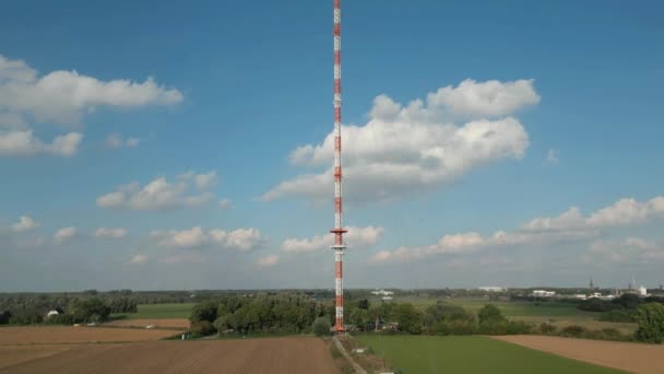 Radio Broadcasting Tower Renania Del Norte Westfalia Fue Erigido 1968 — Vídeo de stock