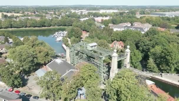 Historische Bootlift Waltrop Historische Henrichenburg Scheepslift Bootlift Werd 1899 Geopend — Stockvideo