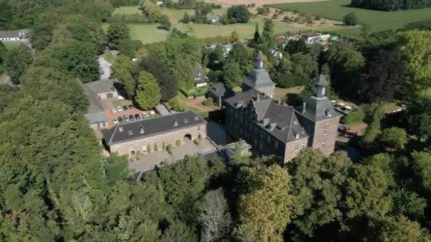 Castelo Medieval Hugenpoet Renânia Norte Vestefália Serve Hoje Dia Como — Vídeo de Stock