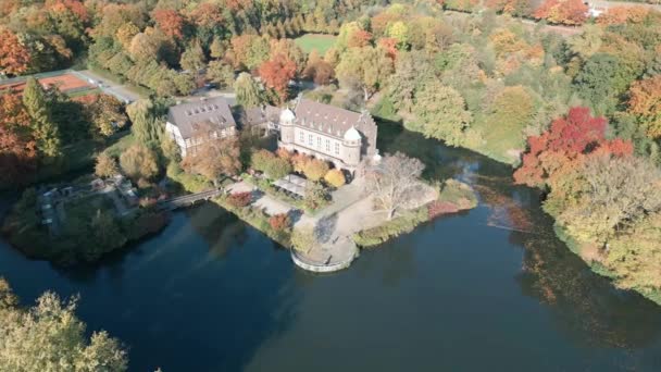 Castelo Wittringen Castelo Mobilado Cidade Gladbeck Renânia Norte Vestefália Suas — Vídeo de Stock