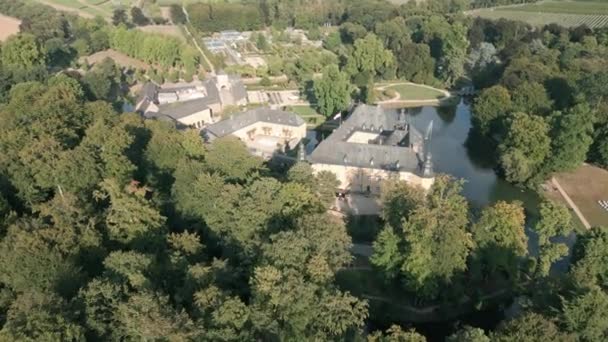 Castelo Dyck Cidade Jchen Dos Castelos Água Mais Importantes Renânia — Vídeo de Stock