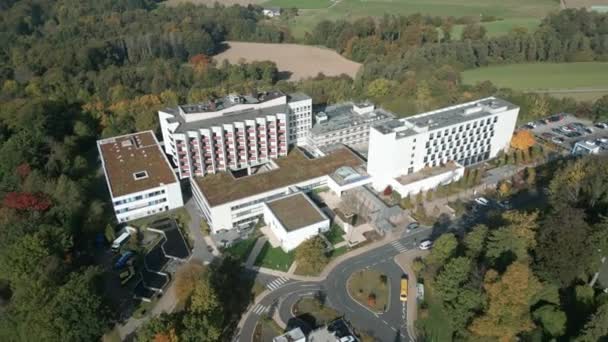 Vedere Aeriană Unui Spital Din Renania Nord Westfalia — Videoclip de stoc