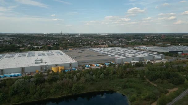 Amazons Logistik Und Verteilzentrum Rheinberg Nordrhein Westfalen — Stockvideo