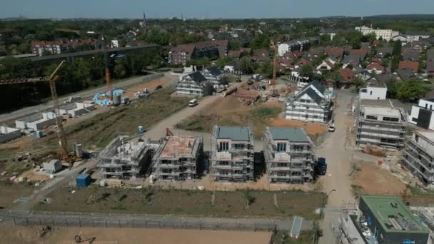 Nova Construção Residencial Renânia Norte Vestefália — Vídeo de Stock