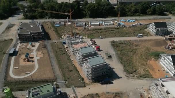 Nova Construção Residencial Renânia Norte Vestefália — Vídeo de Stock