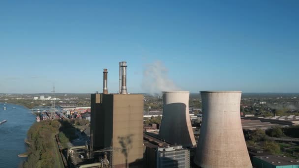 Duisburg 320 Megawatt Lık Elektrik Çıkışı Brüt Olan Üniteden Oluşan — Stok video