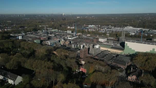 Kuzey Ren Vestfalya Almanya Daki Özel Kimya Fabrikası Bitki Günlük — Stok video