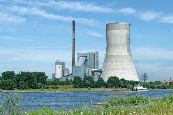 Černouhelná Elektrárna Walsum Unit Nachází Městě Duisburg Severní Porýní Vestfálsko — Stock fotografie