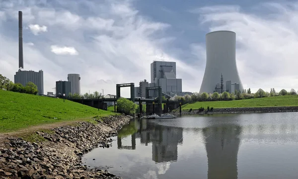 Steenkoolgestookte Elektriciteitscentrale Walsum Unit Gevestigd Duisburg Noordrijn Westfalen Centrale Heeft — Stockfoto