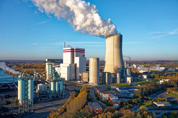 Steenkoolgestookte Centrale Noordrijn Westfalen Duitsland Met Een Vermogen Van 750 — Stockfoto