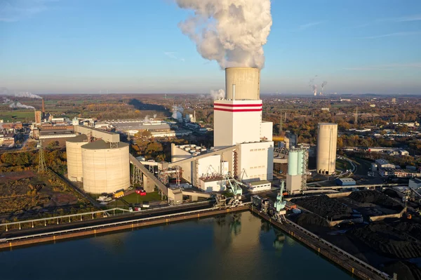 德国北莱茵威斯特法伦州的硬煤发电厂 容量750兆瓦 — 图库照片