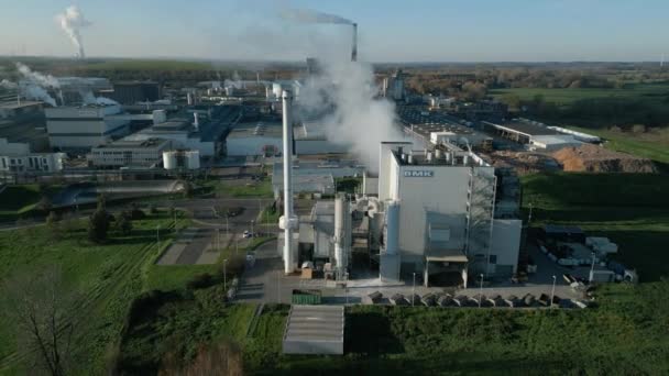 Centrale Biomasse Rhénanie Nord Westphalie Avec Une Puissance Électrique Mégawatts — Video